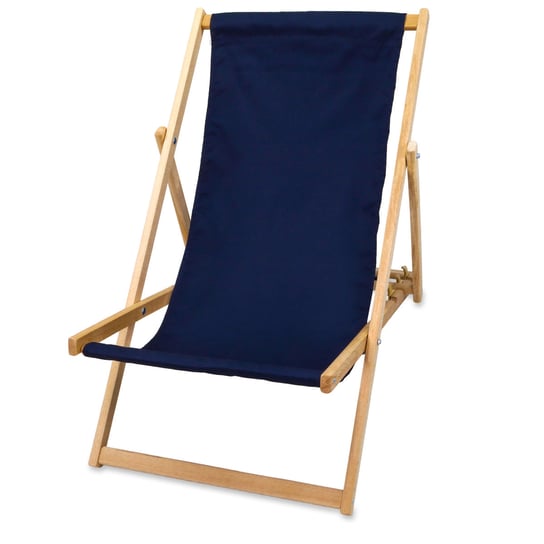 Składany drewniany leżak, krzesło plażowe 116x59 cm Amazinggirl