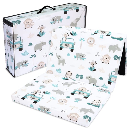 Składany materac podróżny do łóżeczka dziecięcego 60x120 cm – składany materac dla dzieci, materac gościnny składany, materac niemowlęcy, materac podłogowy, materac do spania i materac turystyczny Amazinggirl