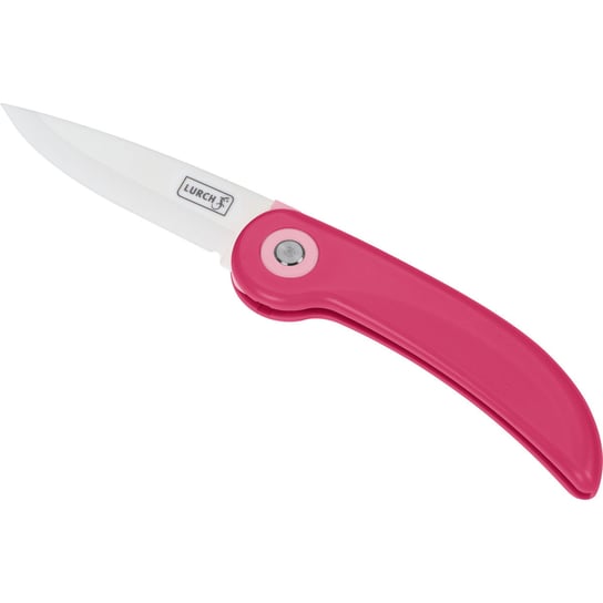 Składany nóż piknikowy, ceramiczny, 19 cm, różowy  / Lurch Inna marka