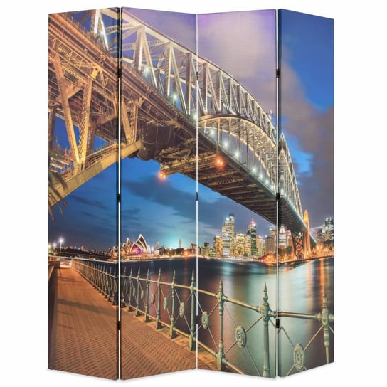 Składany parawan, 160x170 cm, motyw Mostu Portowego w Sydney vidaXL