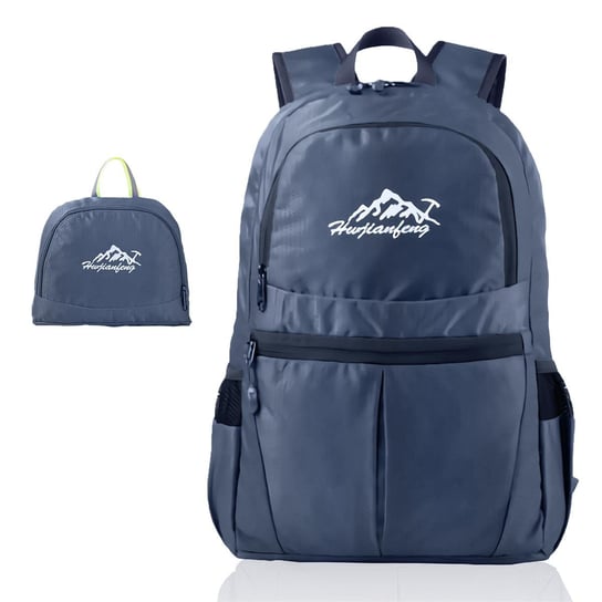 Składany plecak ultralekki w ciemnoniebieskim - 36-litrowy wodoodporny plecak turystyczny unisex - plecak na zewnątrz na kemping, wędrówki, podróże, wspinaczkę i wiele więcej. Intirilife