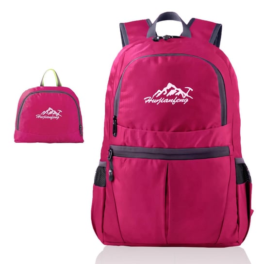 Składany plecak ultralekki w kolorze różowym - 36-litrowy wodoodporny plecak turystyczny unisex - plecak na zewnątrz na kemping, wędrówki, podróże, wspinaczkę i wiele więcej. Intirilife