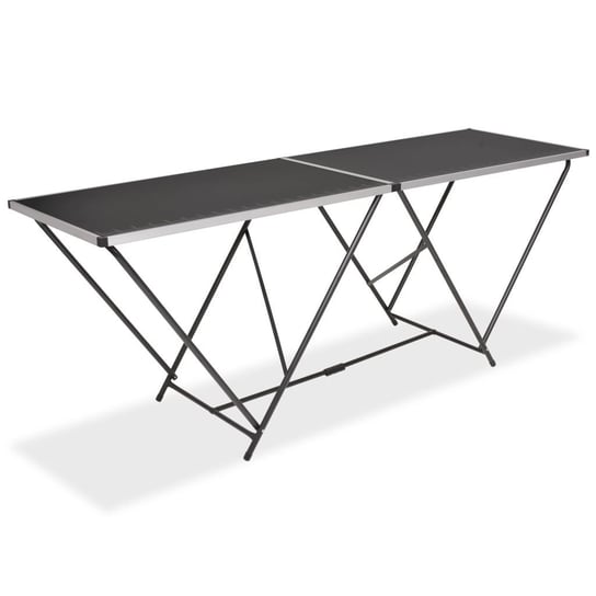 Składany stół do tapetowania, czarny, 200x60x78 cm vidaXL