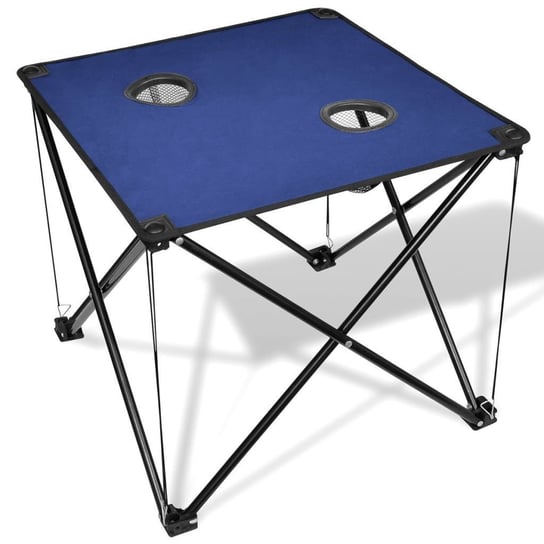 Składany stół kempingowy niebieski vidaXL