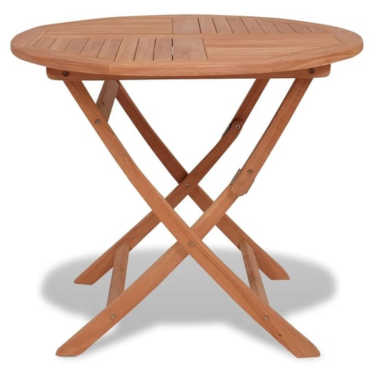 Składany stół ogrodowy VIDAXL, brązowy, 85x76 cm vidaXL