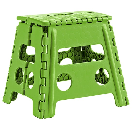 Składany stołek, antypoślizgowy ZELLER, zielony, 30x37x32 cm Zeller