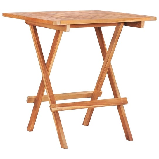 Składany stolik bistro, 60x60x65 cm, lite drewno tekowe vidaXL