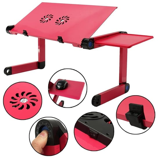 Składany stolik pod laptop- czerwony Inny producent