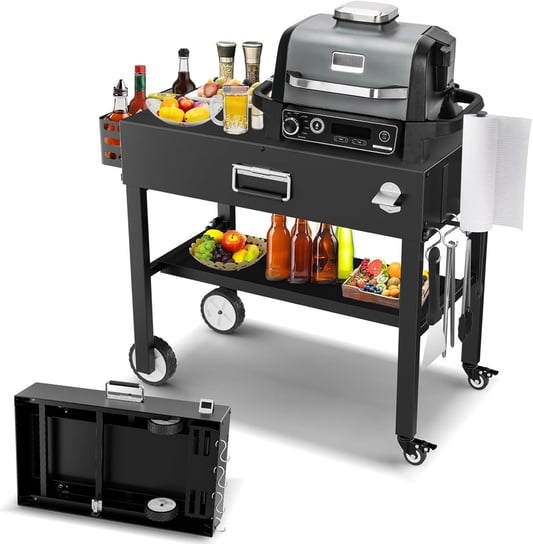 Składany Wózek Stół Grillowy do Ninja Woodfire OG700 Weber Q1000, inne Inna marka
