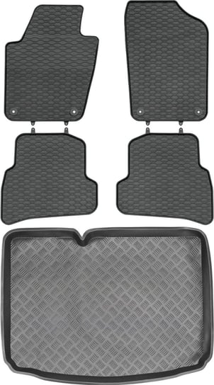 Skoda Fabia III Hatchback od 2014-2018r. Bagażnik MIX-PLAST 28023 + Dywaniki GEYER 842/4C Max-Dywanik