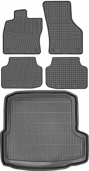 Skoda Octavia III Sedan od 2013-2020r. Bagażnik MAX-DYWANIK 911911 + Dywaniki FROGUM 0365 Max-Dywanik