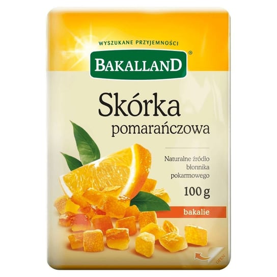 Skórka pomarańczowa BAKALLAND 100 g Bakalland