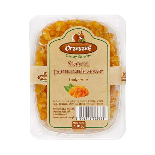 Skórki pomarańczowe kandyzowane Orzeszek - 100 g Orzeszek