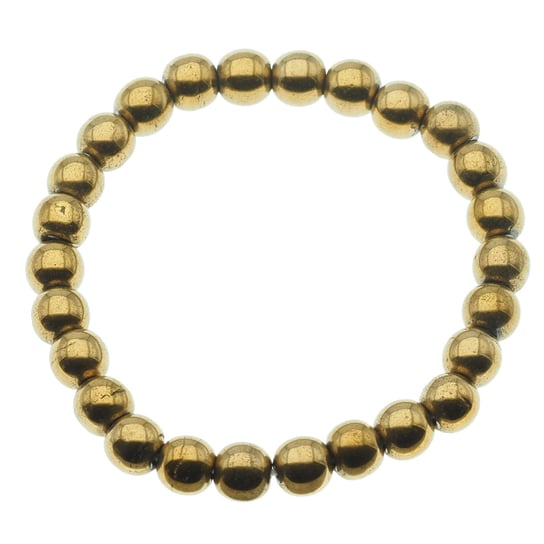 Skorulski Jewellery, Bransoletka na gumce, Hematyt złoty kulki 8 mm-17,5 cm Skorulski Jewellery