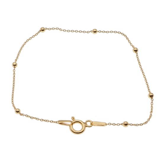 Skorulski Jewellery, Bransoletka srebrna złocona z kuleczkami, 16,5 cm Skorulski Jewellery