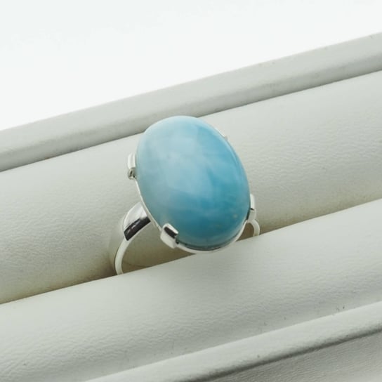 Skorulski Jewellery, Pierścionek regulowany, owalny Larimar w srebrze-2 Skorulski Jewellery