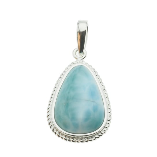 Skorulski Jewellery, Zawieszka, larimar łza 20x14mm w srebrze Skorulski Jewellery