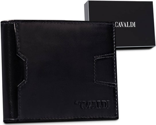 Skorzana banknotowka meska z systemem RFID Protect 4U CAVALDI