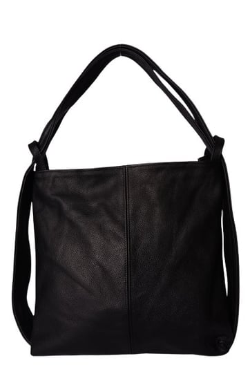 Skórzana torebka damska plecak 2w1 czarna DAN-A