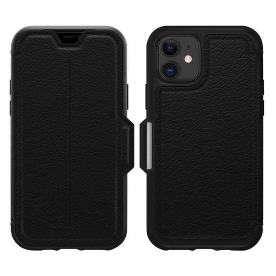 Skórzane etui Folio do iPhone'a 11 z przegródkami na karty – Strada Via – Otterbox, czarne OtterBox