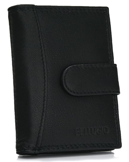 Skórzane etui na karty czarne Bellugio