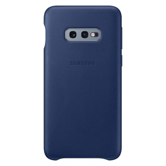 Skórzane etui pokrowiec ze skóry naturalnej, Samsung Galaxy S10e granatowy, Granatowy Samsung Electronics