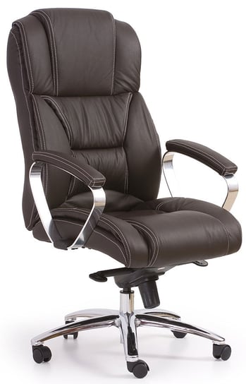 Skórzany fotel obrotowy PROFEOS Tenar, brązowy, 54x68xx125 cm Profeos