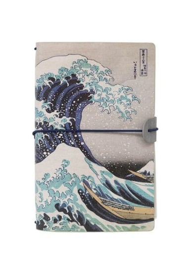 Skórzany Notes Hokusai Wave Pamiętnik Notatnik Grupoerik