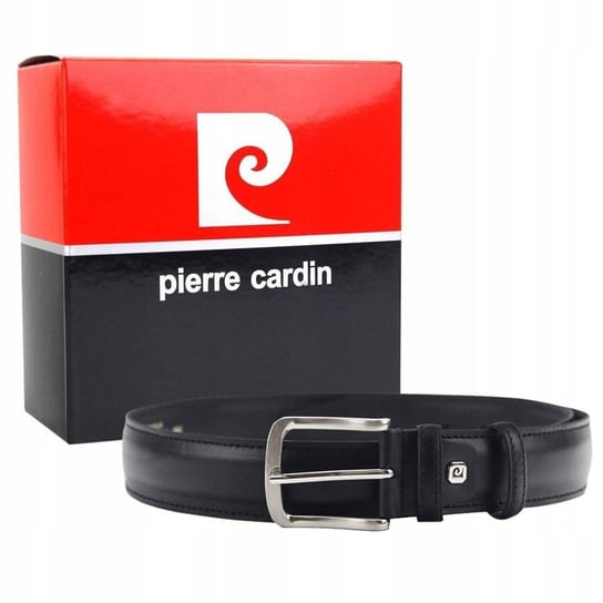 Skórzany pasek męski z klasyczną klamrą   Pierre Cardin Pierre Cardin