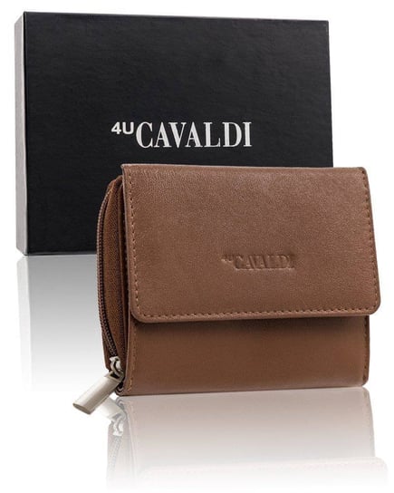Skórzany portfel Cavaldi damski skórzany poziomy 4U CAVALDI