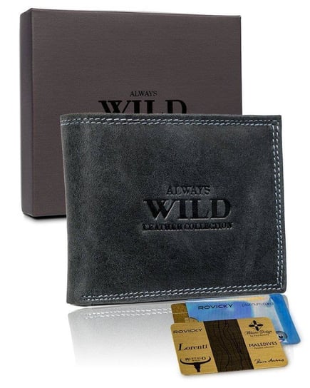Skórzany portfel dla mężczyzny Always Wild RFID KEMER