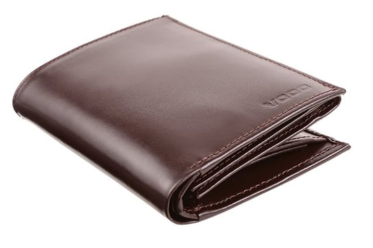 Skórzany portfel męski KEMER VOOC PPM4 Brązowy - brązowy KEMER