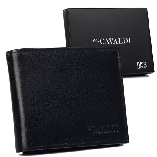 Skorzany portfel meski z kieszenia na dowod rejestracyjny 4U CAVALDI
