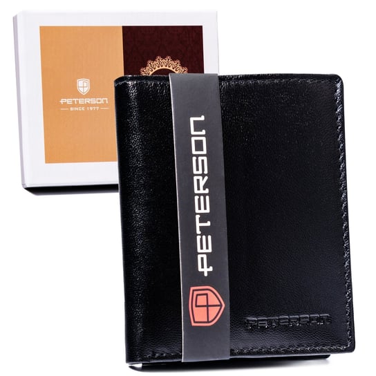 Skórzany, składany portfel damski z ochroną RFID Protect — Peterson Peterson