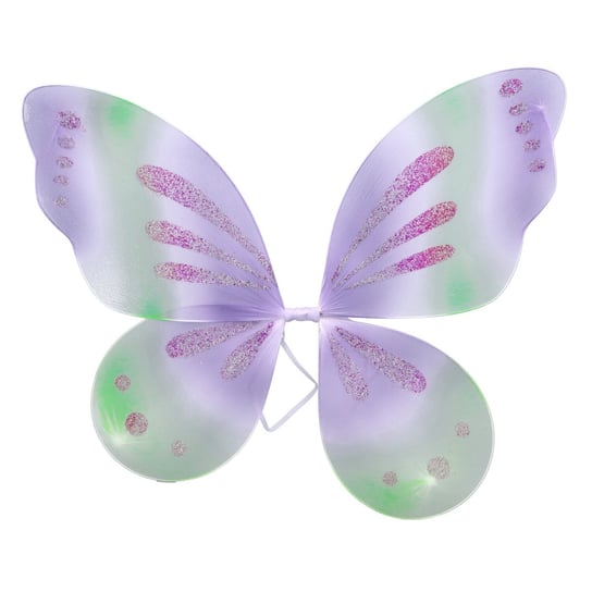 Skrzydła zielono-liliowe do stroju wróżki motyla ABC