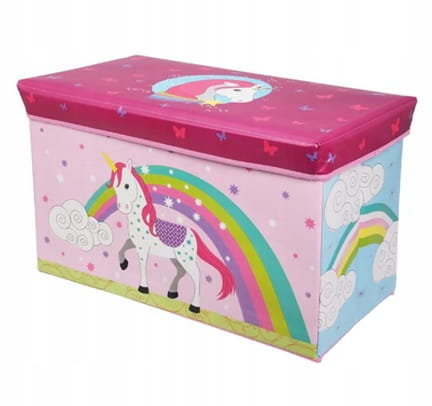 Skrzynia na zabawki dla dzieci UNICORN 60x30x35cm Organizer z MDF Koopman