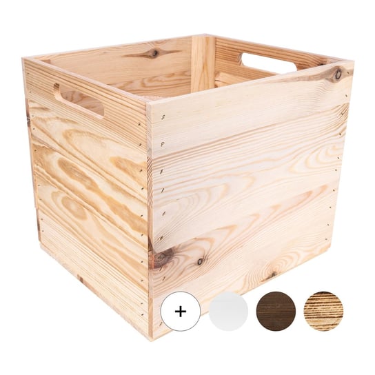 Skrzynka drewniana naturalna pudełko skrzynia 33x33x37 cm do regału Kallax Inna marka