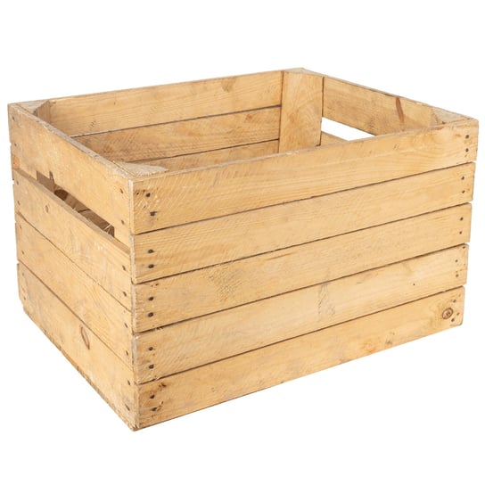 Skrzynka skrzynia drewniana duża używana na owoce warzywa zbiory 50x40x30cm Inna marka