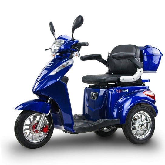 Skuter elektryczny, pojazd dla seniora BILI BIKE SHINO G3 -niebieski Bili Bike
