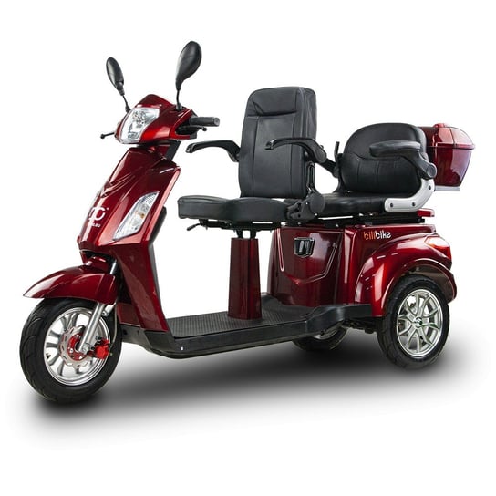 Skuter elektryczny, pojazd dla seniora BILI BIKE SHINO G5 -czerwono/czarny Bili Bike