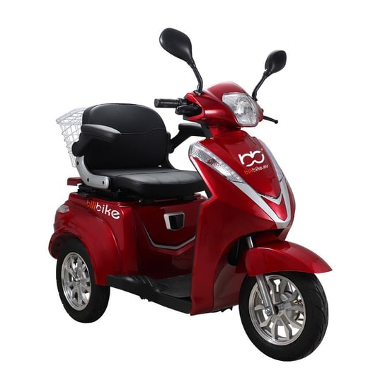 Skuter elektryczny, trójkołowy pojazd dla seniora BILI BIKE SHINO G3 -czerwony Bili Bike
