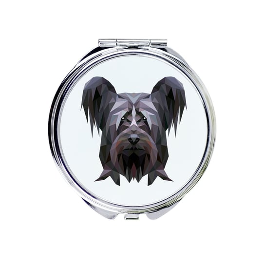 Skye Terrier Lusterko składane Pies geometryczny Inna marka