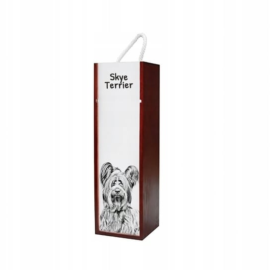 Skye Terrier Pudełko na wino z grafiką zdjęciem Inna marka