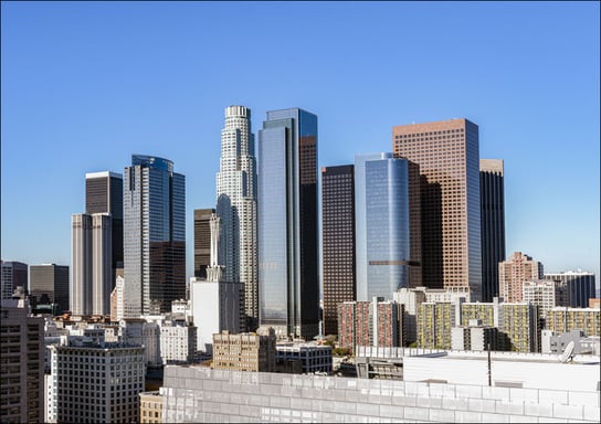 Skyline of Central Los Angeles, California, Carol Highsmith - plakat 84,1x59,4 cm Galeria Plakatu