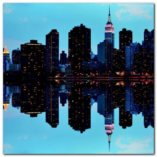 Skyline of Manhattan plakat obraz 70x70cm Wizard+Genius