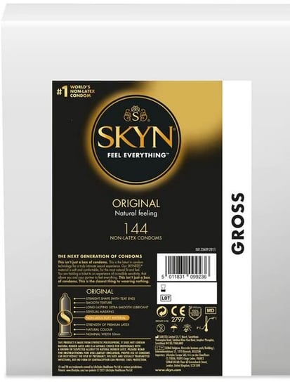 Skyn, Original, Nielateksowe prezerwatywy, 144 szt. Skyn