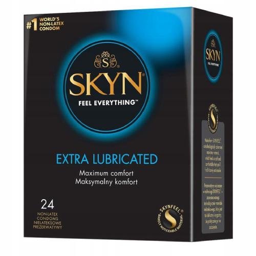 Skyn Unimil Extra, Nawilżane Prezerwatywy, 24 Szt. Skyn