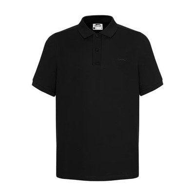 Slazenger Plain czarna koszulka męska polo, Rozmiar L Slazenger