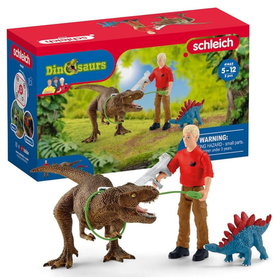 SLH41465 Schleich Dinosaurus - Atak Tyrannosaurusa Rexa, figurki dla dzieci 4+ Schleich