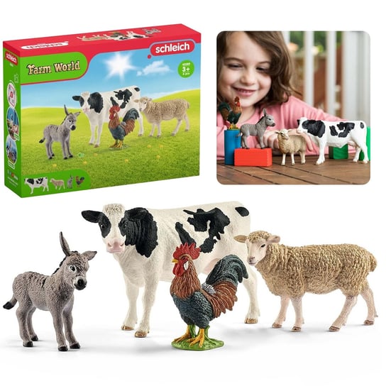 SLH42385 Schleich Farm World - Zestaw startowy  z figurkami zwierząt gospodarskich, figurki dla dzieci 3+ Schleich